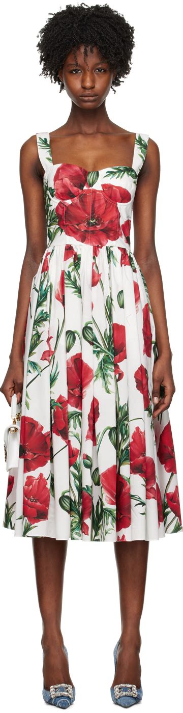 dolce gabbana floral dress 2019|dolce gabbana floral midi dress.